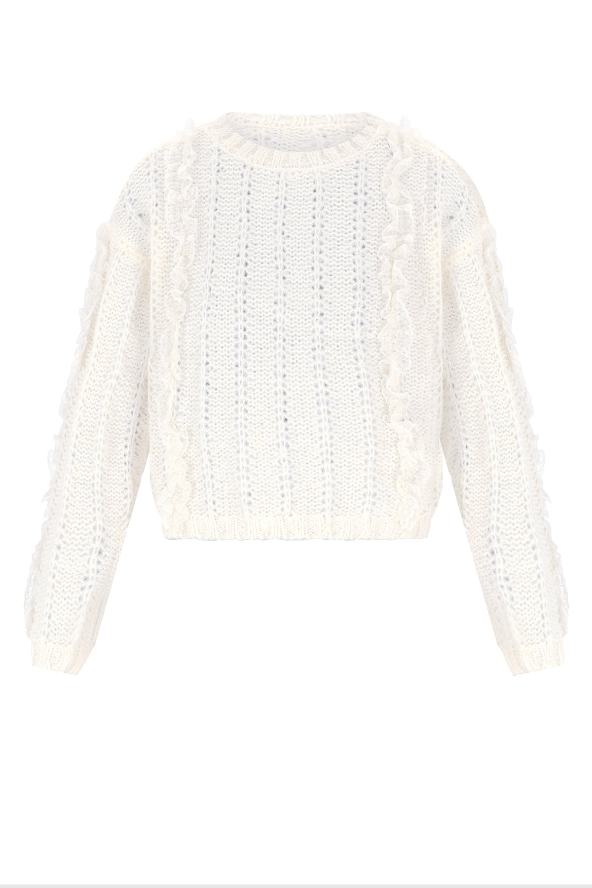 NoBell Katy Knitted Sweater with Lace detail