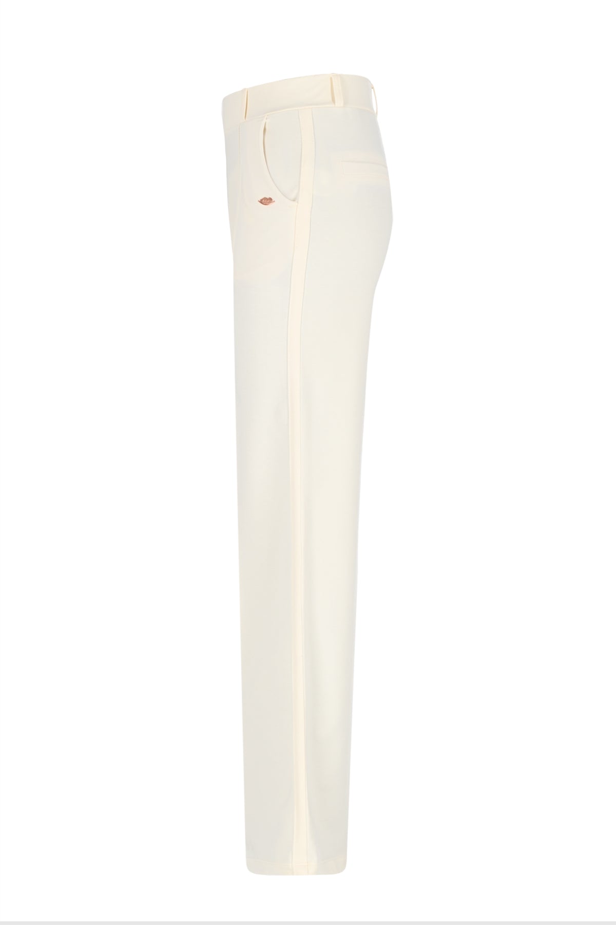 Meisjes Salet Palazzo Pants with contrast stripes van NoBell in de kleur Sand Blush in maat 176.