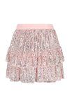 Meisjes Naia Sequinced Skirt van  in de kleur Vintage Rose in maat 170-176.