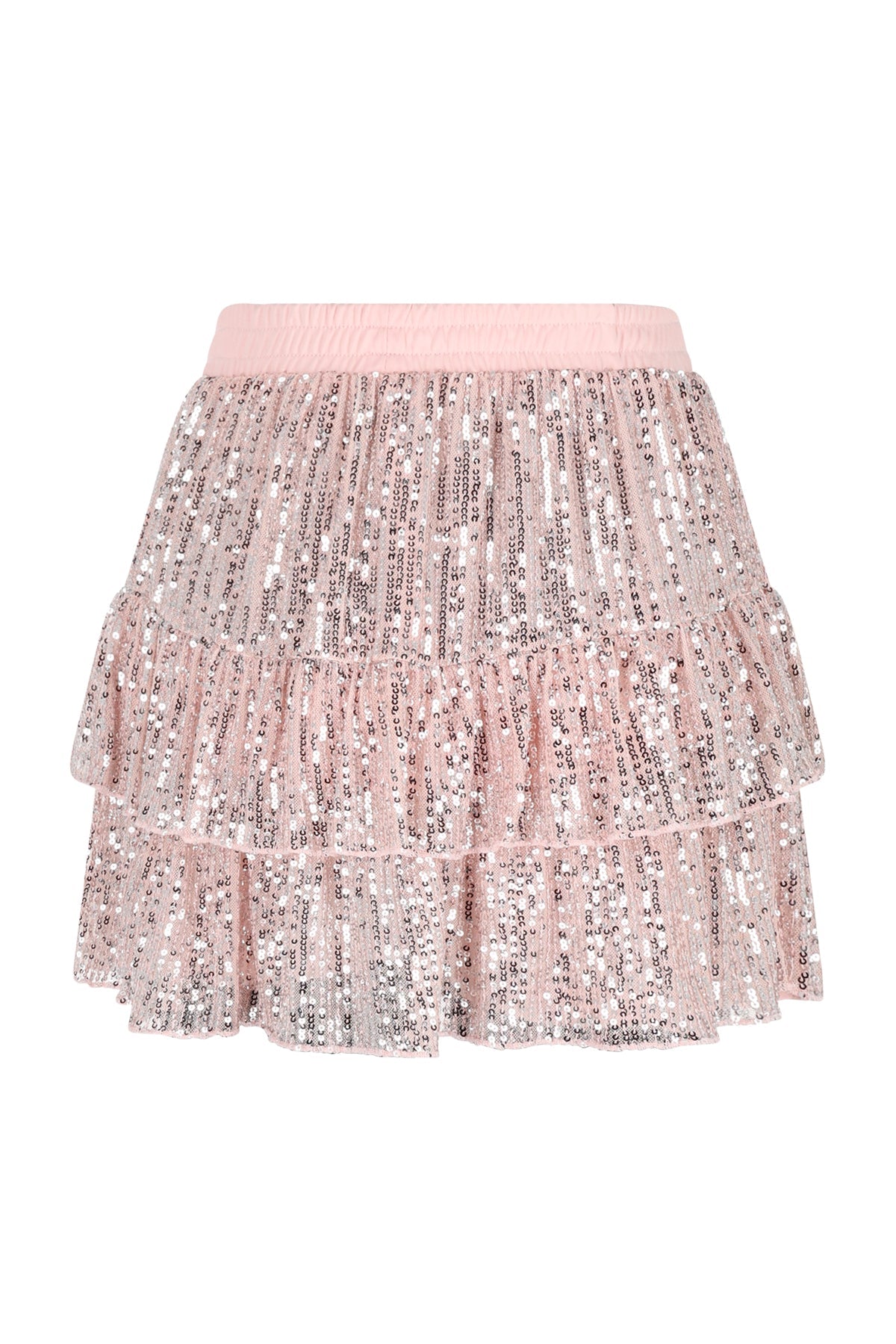 Meisjes Naia Sequinced Skirt van  in de kleur Vintage Rose in maat 170-176.