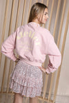 Meisjes Naia Sequinced Skirt van  in de kleur Vintage Rose in maat 170-176.