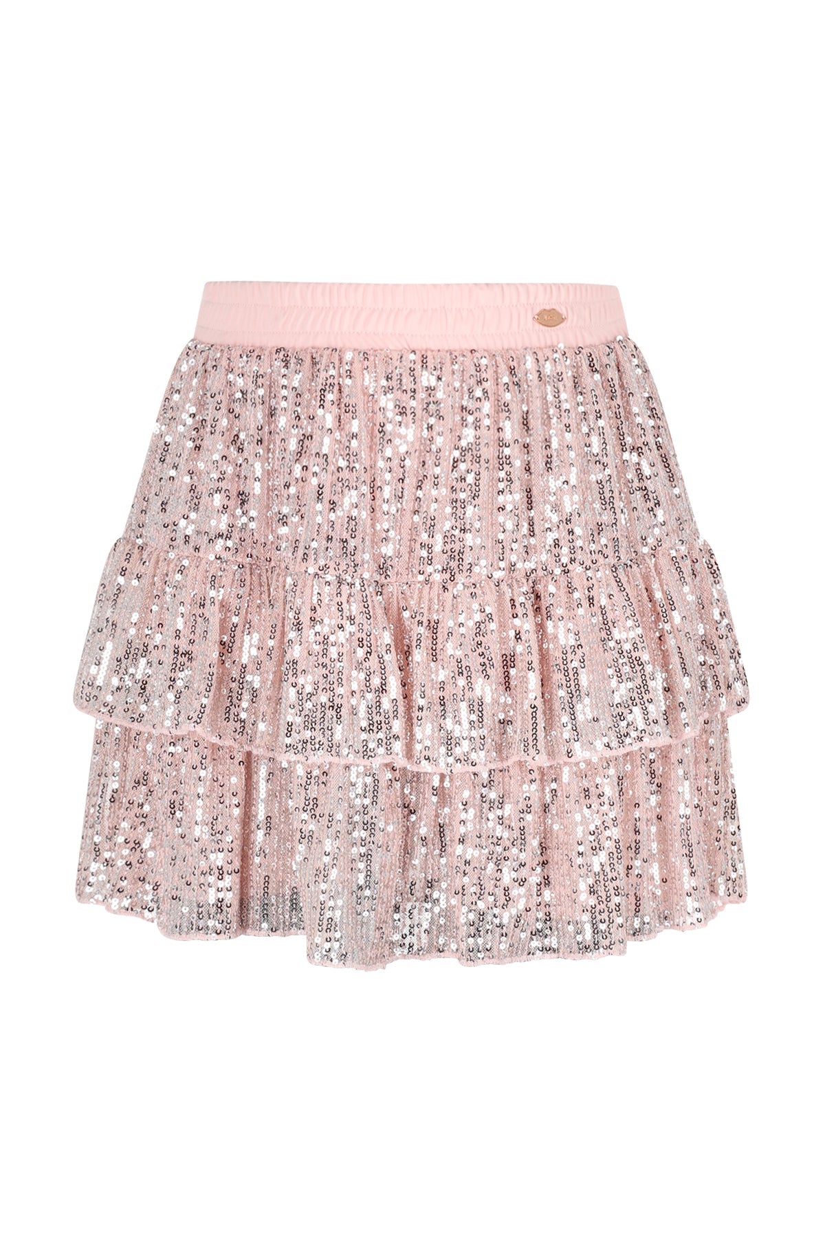 Meisjes Naia Sequinced Skirt van  in de kleur Vintage Rose in maat 170-176.