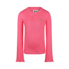 Meisjes T-shirt ls van No Way Monday in de kleur Fuchsia in maat 164.