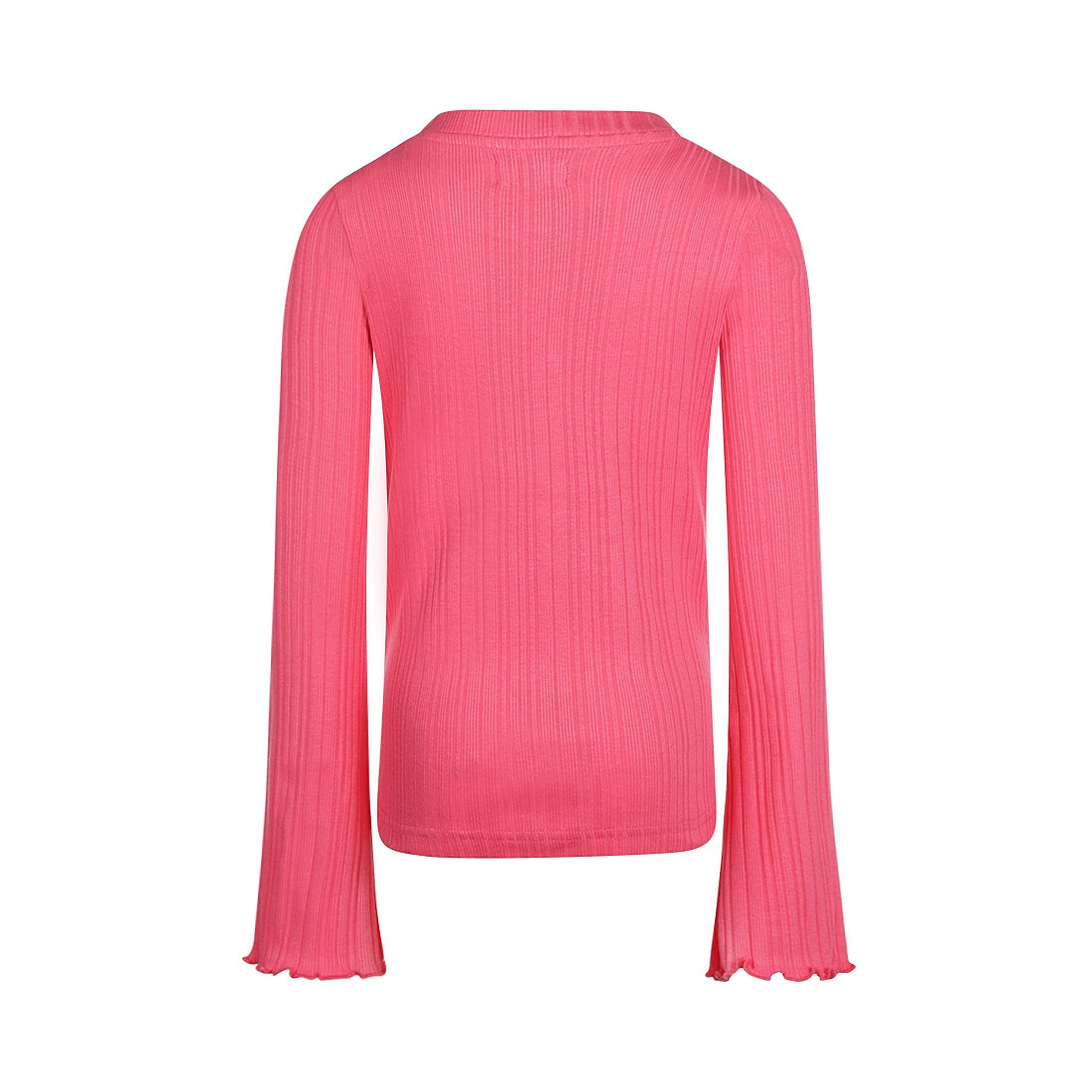 Meisjes T-shirt ls van No Way Monday in de kleur Fuchsia in maat 164.