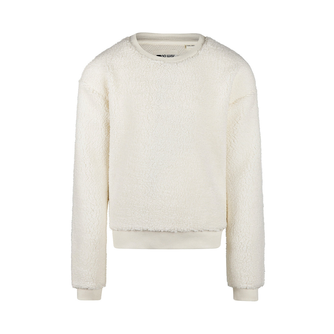 Meisjes Sweater dropped shoulder van No Way Monday in de kleur  Off white in maat 164.