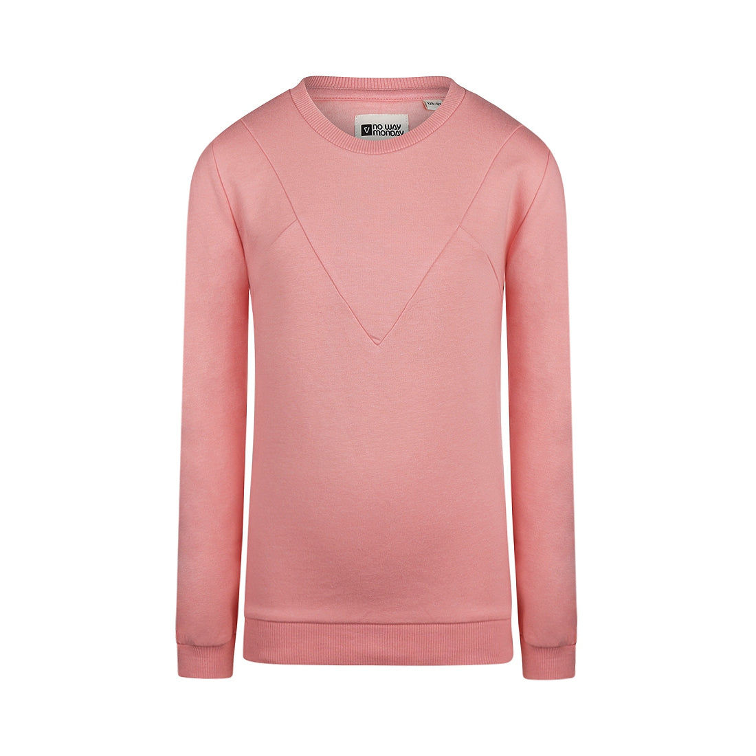 Meisjes Sweater with crewneck van No Way Monday in de kleur Rouge pink in maat 164.