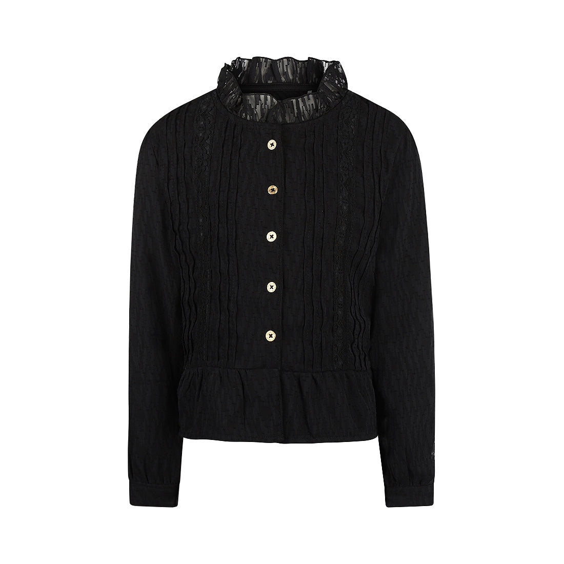 Meisjes Blouse ls van No Way Monday in de kleur Black in maat 164.