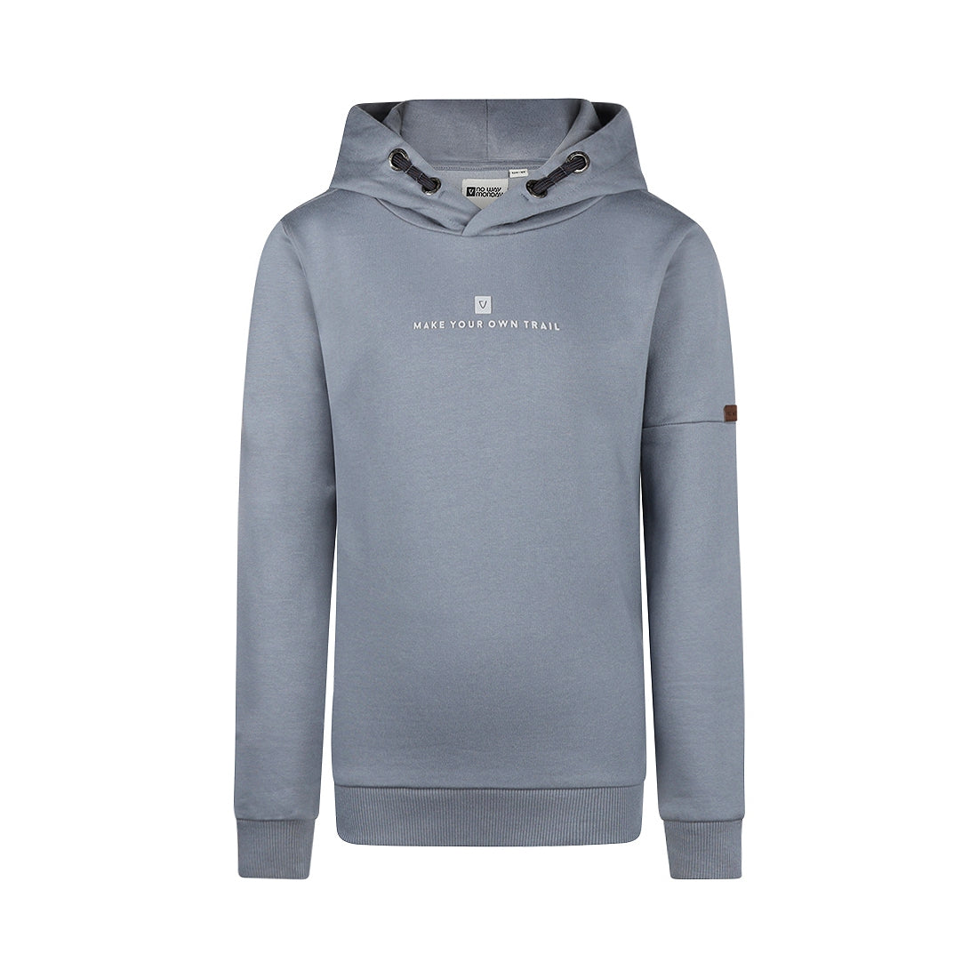 Jongens Sweater with hood van No Way Monday in de kleur Faded blue in maat 164.