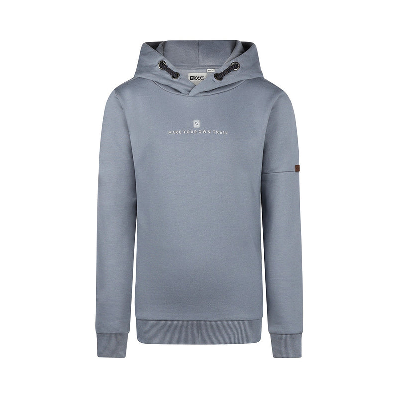 Jongens Sweater with hood van No Way Monday in de kleur Faded blue in maat 164.