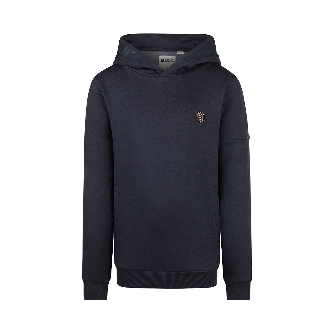 Jongens Sweater with hood van No Way Monday in de kleur Navy in maat 164.