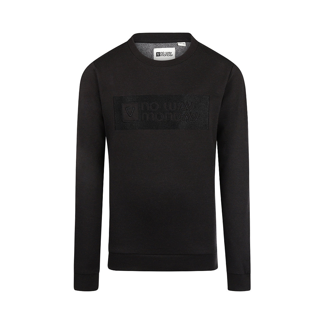 Jongens Sweater with crewneck van No Way Monday in de kleur Black in maat 164.