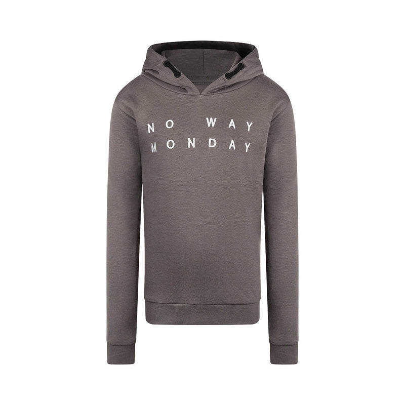 Jongens Sweater with hood van  in de kleur Mid Grey in maat 164.