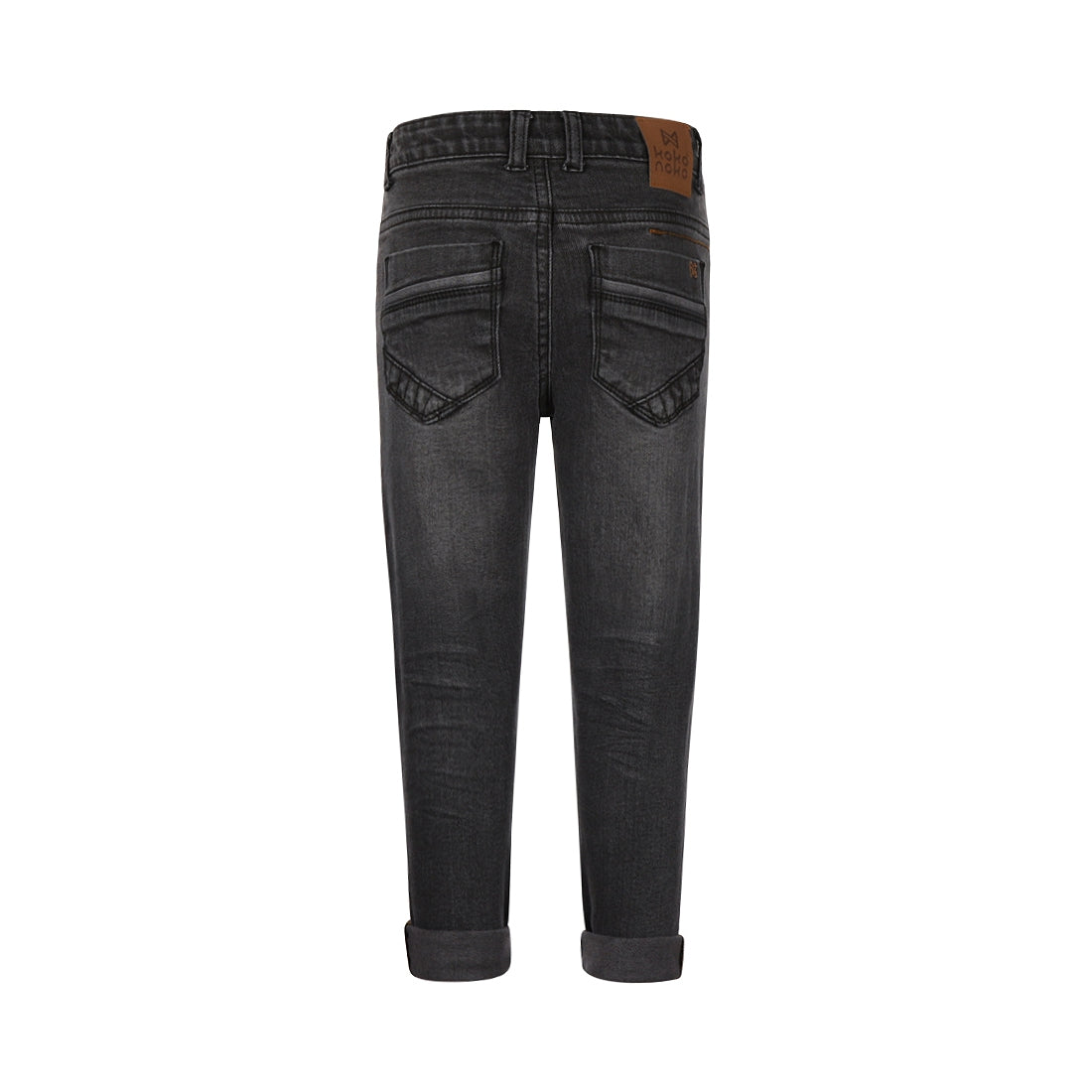 Jongens Jeans loose fit van Koko Noko in de kleur Grey jeans in maat 128.