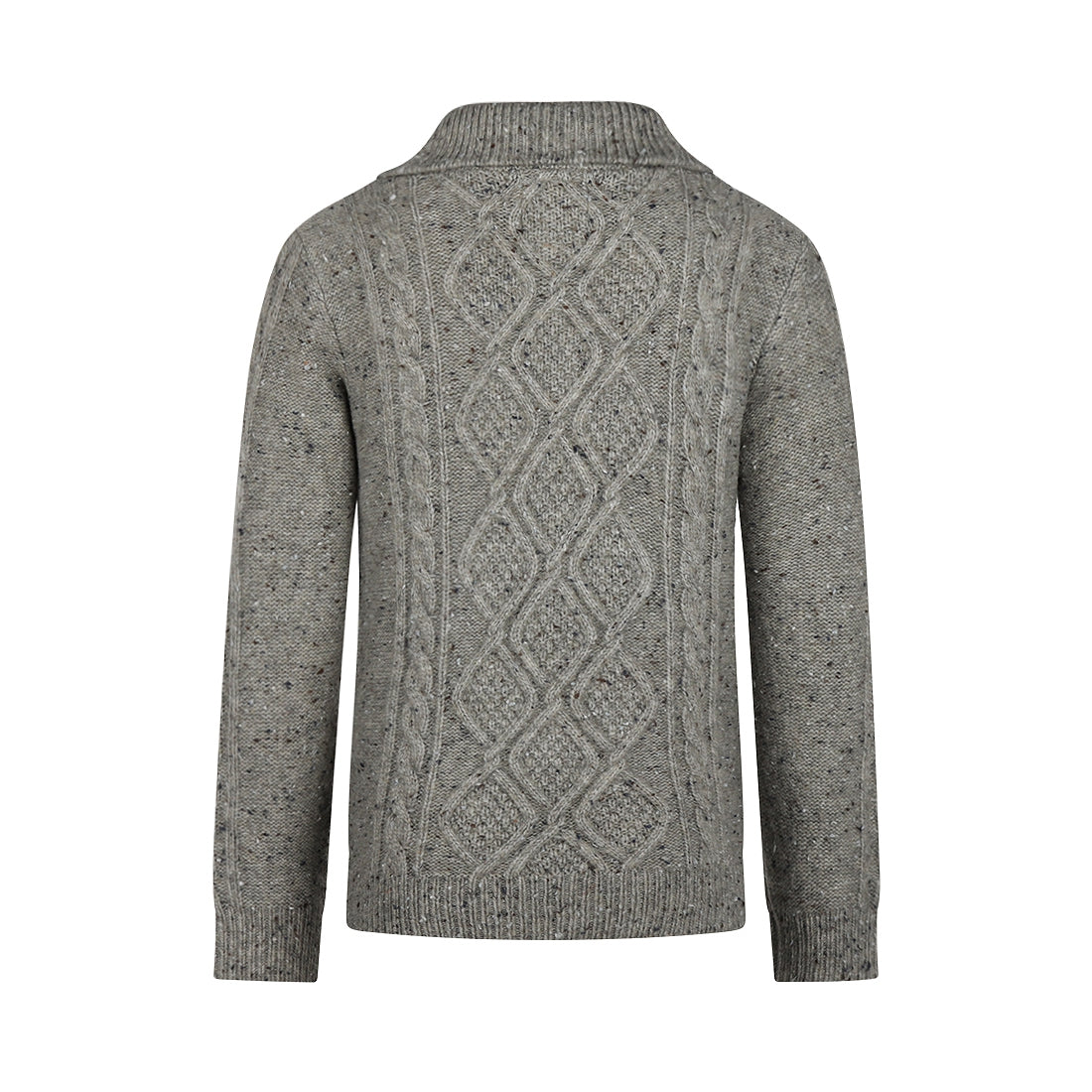 Jongens Sweater with collar van Koko Noko in de kleur Beige grey in maat 128.