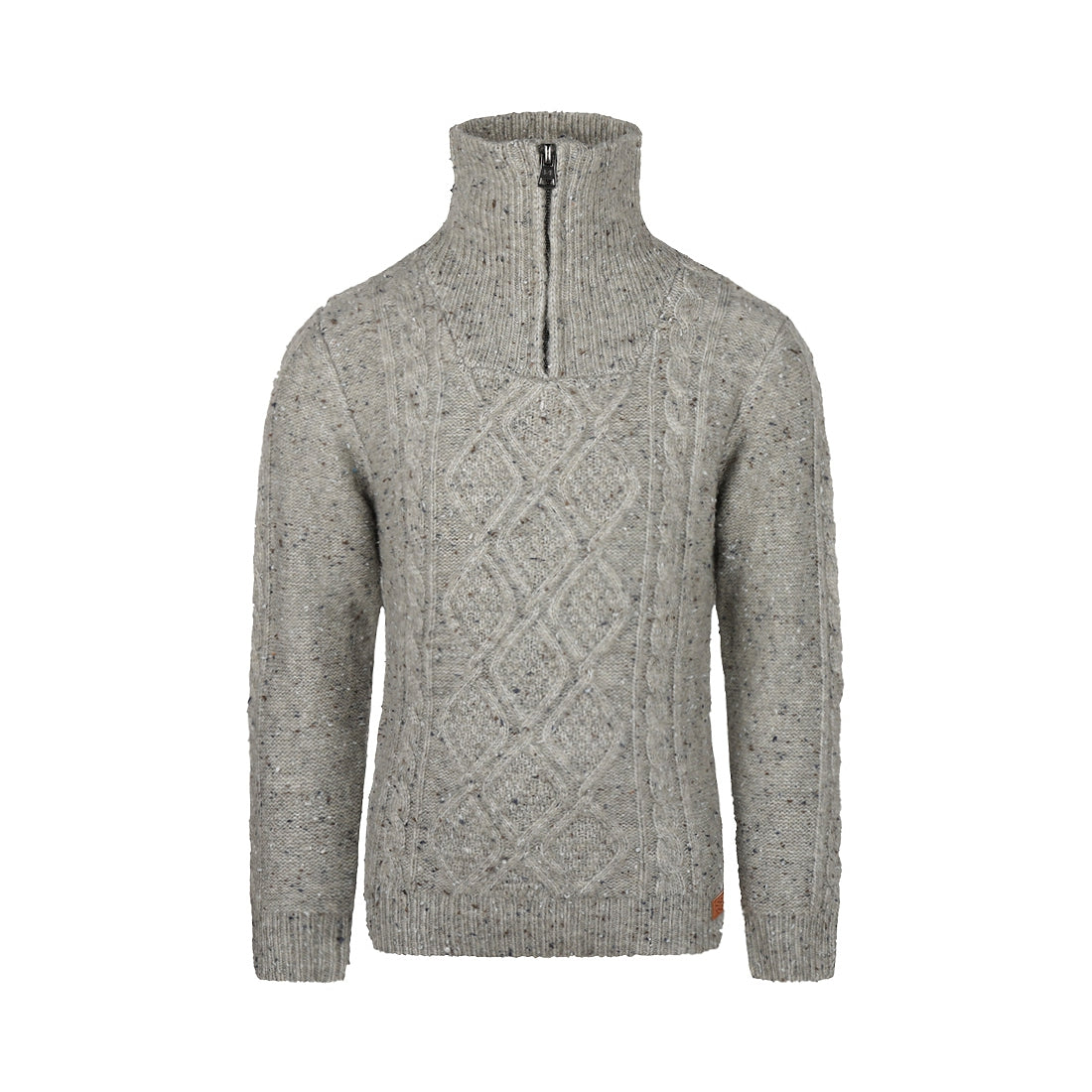 Jongens Sweater with collar van Koko Noko in de kleur Beige grey in maat 128.