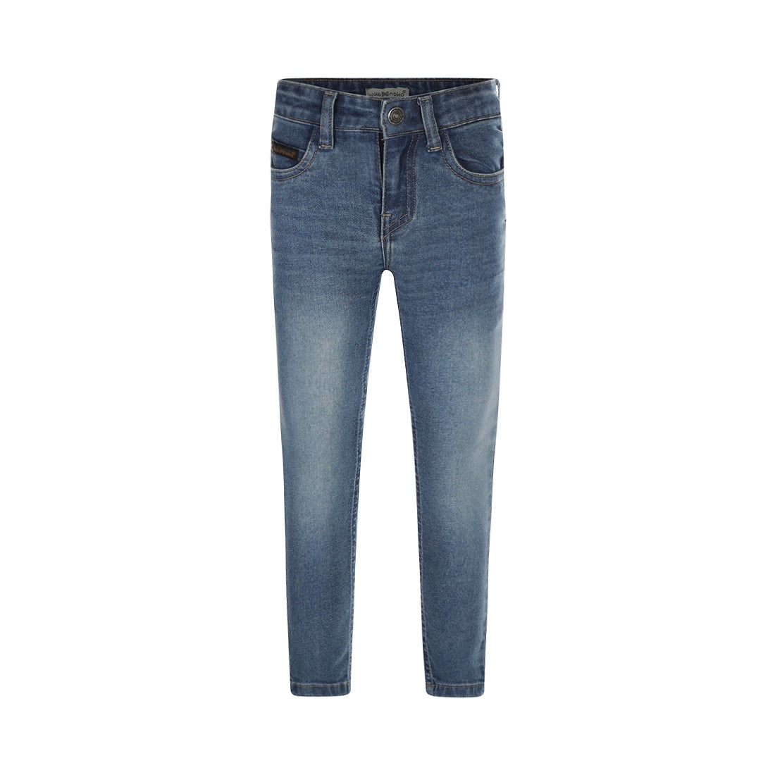 Jongens Jeans skinny van Koko Noko in de kleur Blue jeans in maat 128.