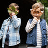 Jongens Blouse ls van Koko Noko in de kleur Faded blue in maat 128.