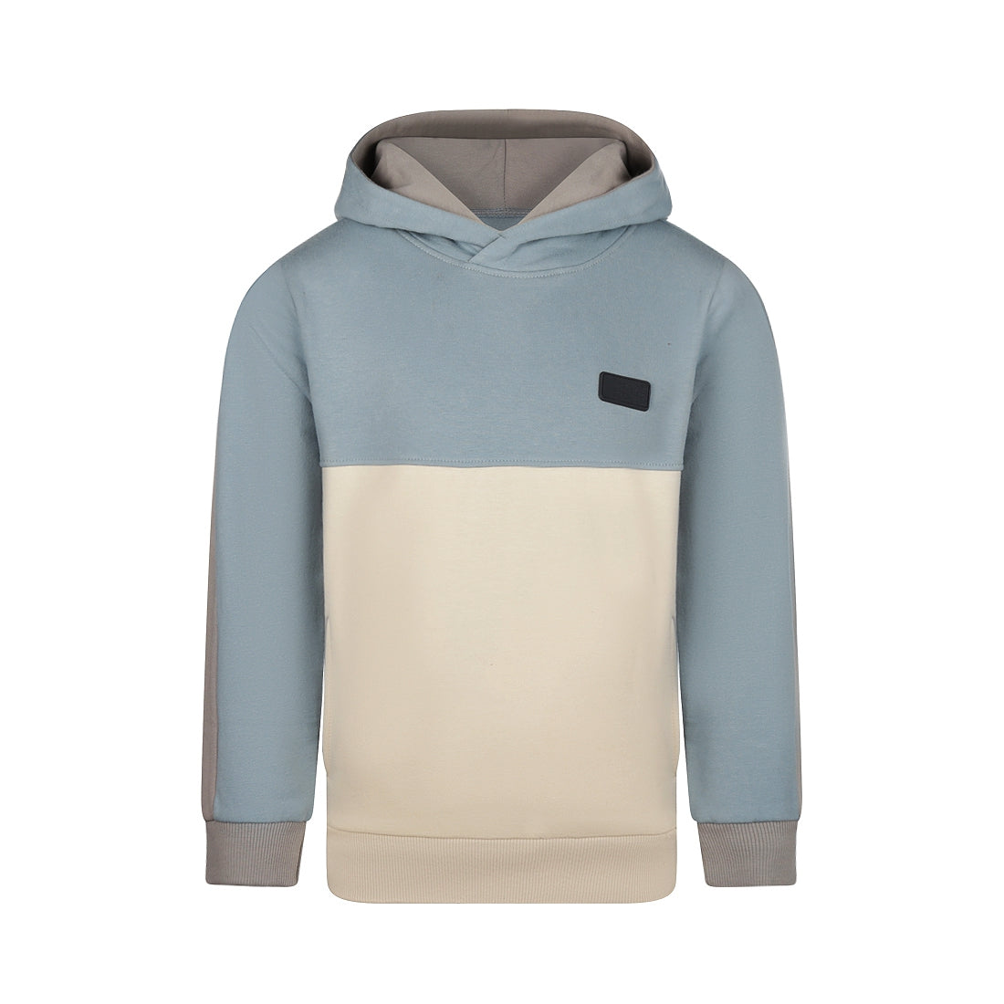 Jongens Sweater with hood van Koko Noko in de kleur Faded blue in maat 128.