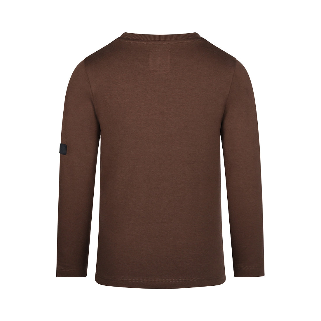 Jongens T-shirt ls van Koko Noko in de kleur  Dark brown in maat 128.