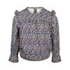 Meisjes Blouse ls van Koko Noko in de kleur Dark blue in maat 128.