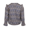 Meisjes Blouse ls van Koko Noko in de kleur Dark blue in maat 128.