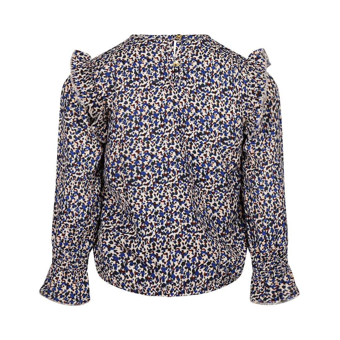 Meisjes Blouse ls van Koko Noko in de kleur Dark blue in maat 128.