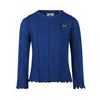 Meisjes T-shirt ls van Koko Noko in de kleur Cobalt blue in maat 128.