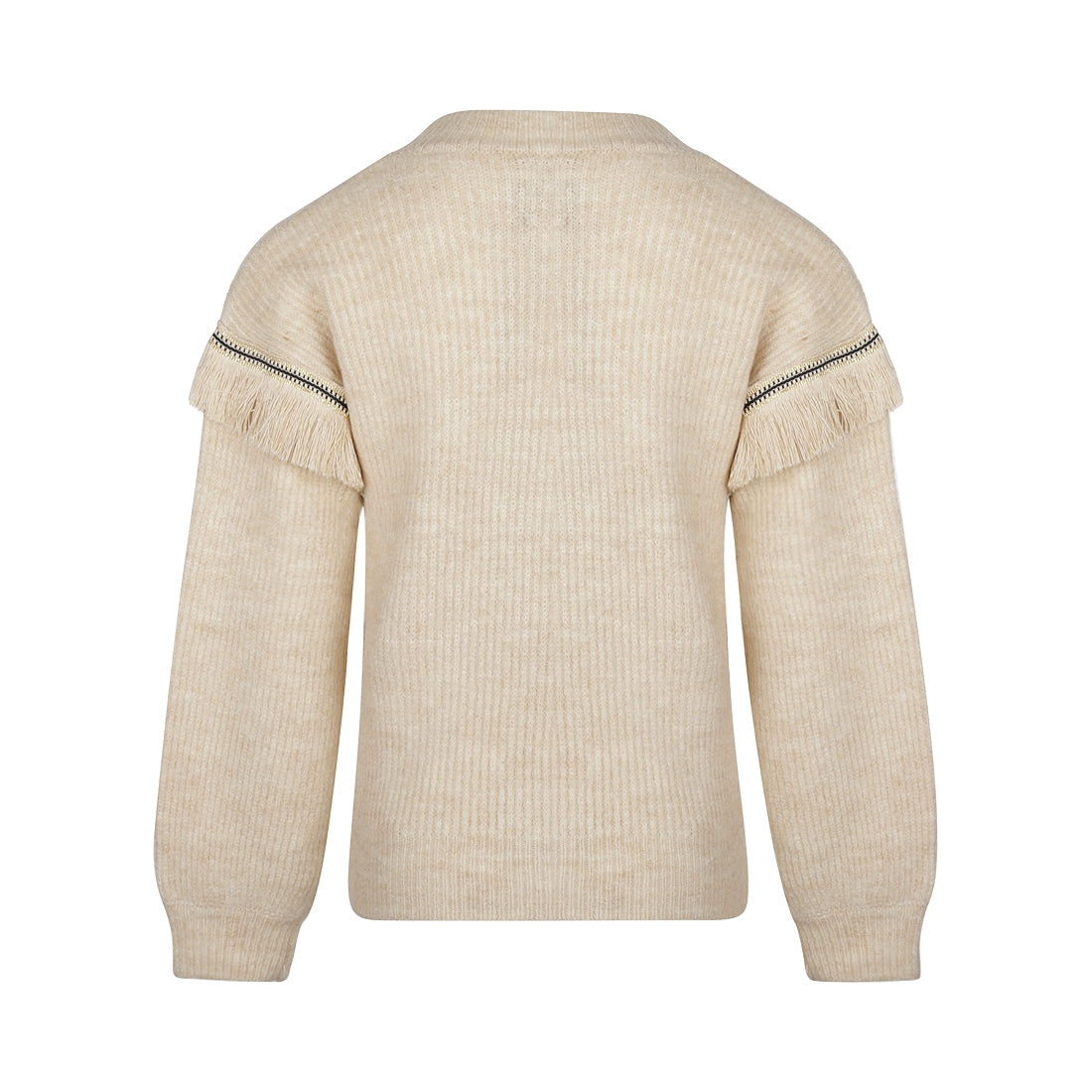 Meisjes Sweater dropped shoulder van Koko Noko in de kleur  Off white in maat 128.