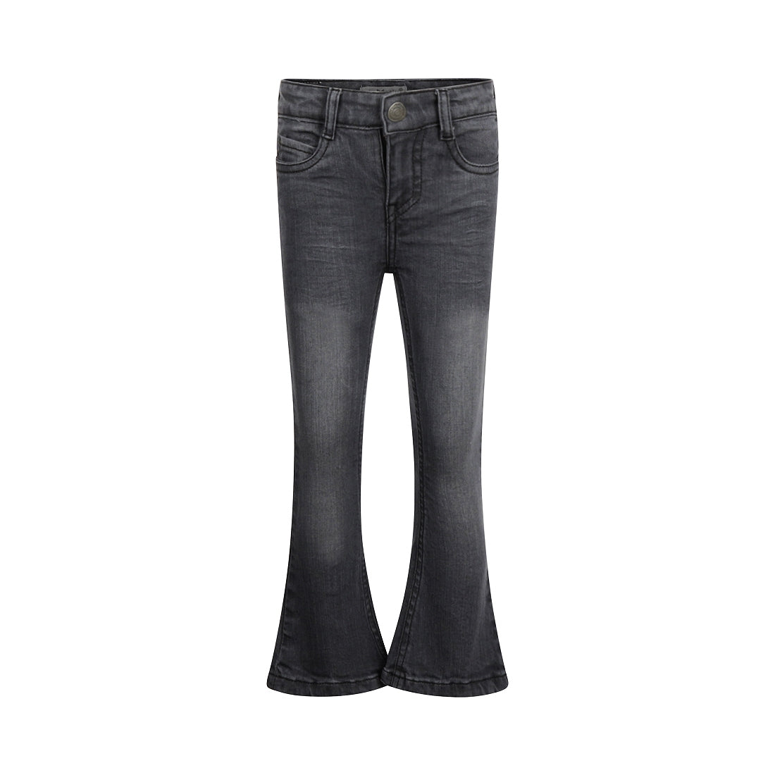 Meisjes Jeans flared van Koko Noko in de kleur Grey jeans in maat 128.