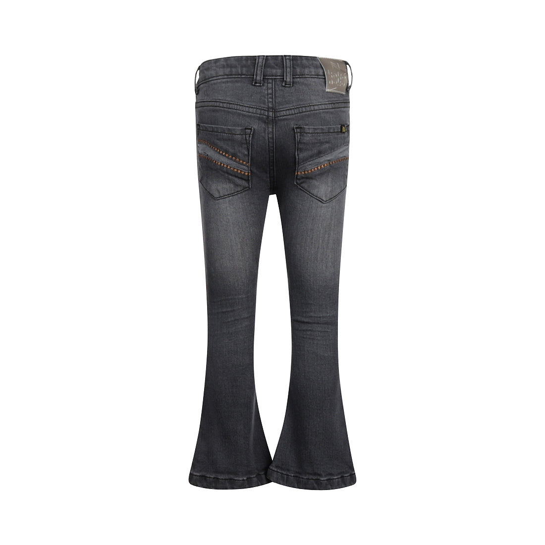 Meisjes Jeans flared van Koko Noko in de kleur Grey jeans in maat 128.