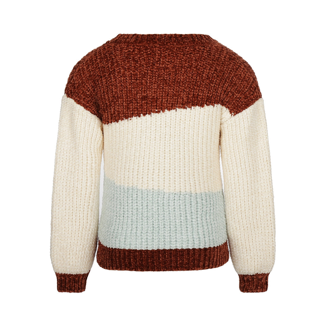 Meisjes Sweater dropped shoulder van Koko Noko in de kleur Cognac in maat 128.