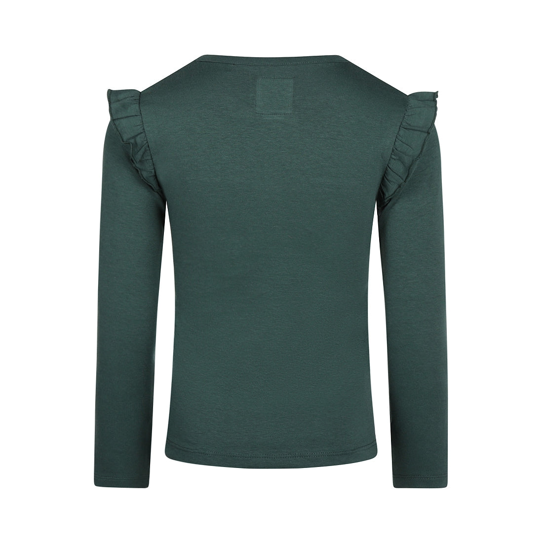 Meisjes T-shirt ls van Koko Noko in de kleur Dark green in maat 128.