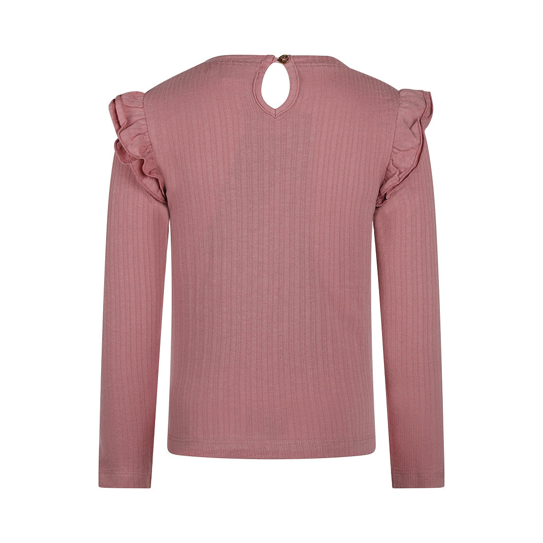 Meisjes T-shirt ls van Koko Noko in de kleur Dusty pink in maat 128.