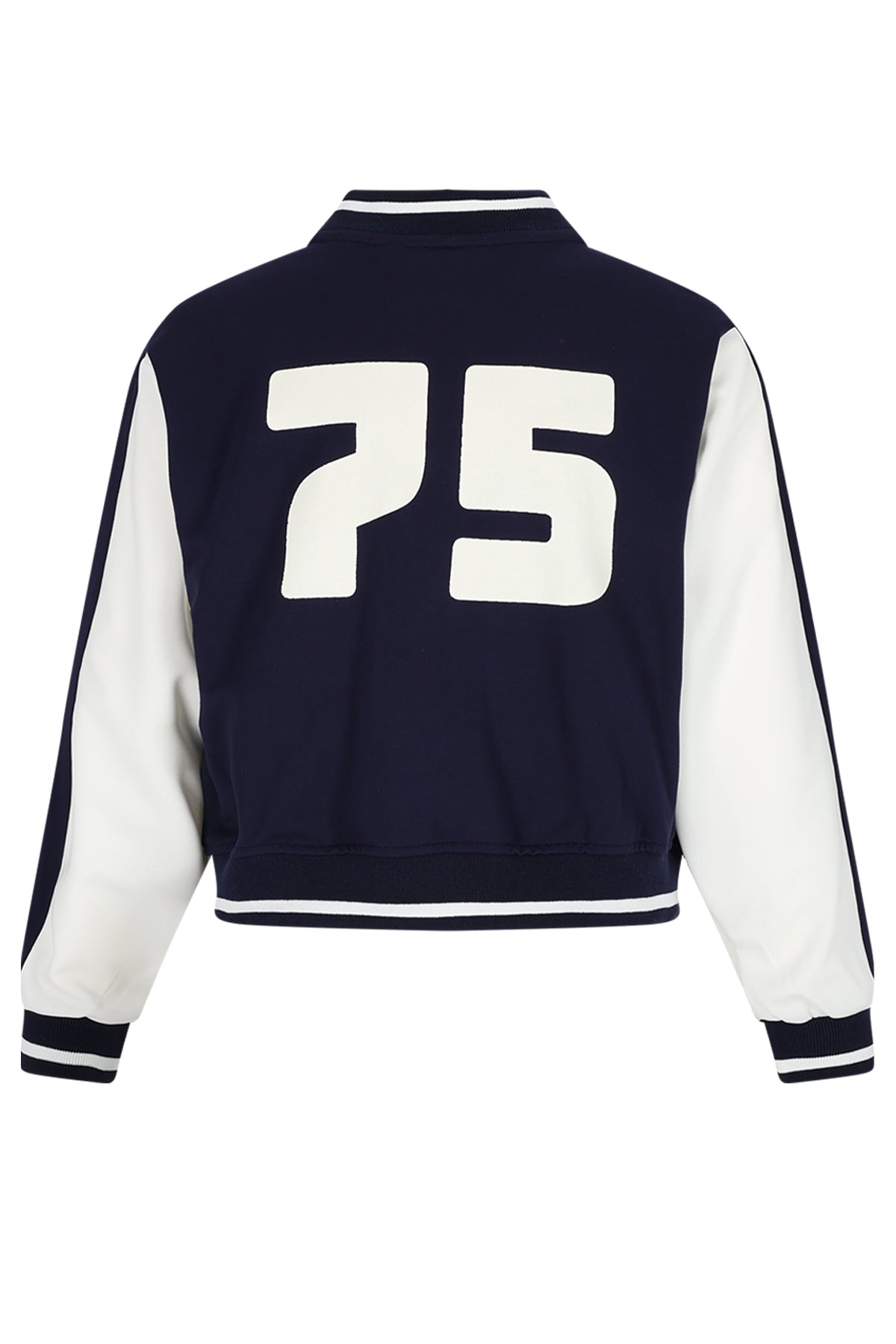 Meisjes Darsy Oversized Varsity Jacket van Girls Teens in de kleur Navy Blazer in maat 170-176.
