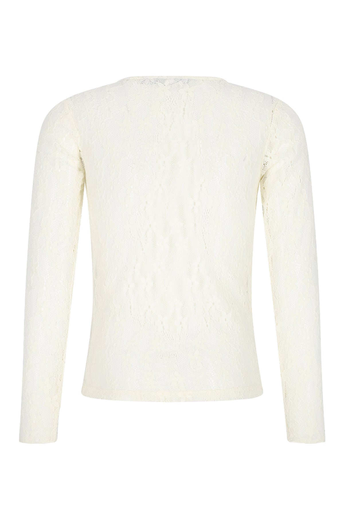 Meisjes Kaya Lace Tshirt long sleeve van Girls Teens in de kleur Pearled Ivory in maat 170-176.