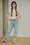 Meisjes Kaya Lace Tshirt long sleeve van Girls Teens in de kleur Pearled Ivory in maat 170-176.