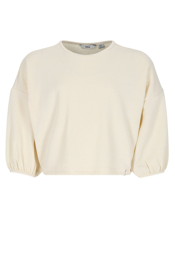 Meisjes Kess Oversized Cropped Top van Girls Teens in de kleur Pearled Ivory in maat 170-176.