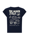 Meisjes Kasis Top with big back print van Girls Teens in de kleur Navy Blazer in maat 170-176.