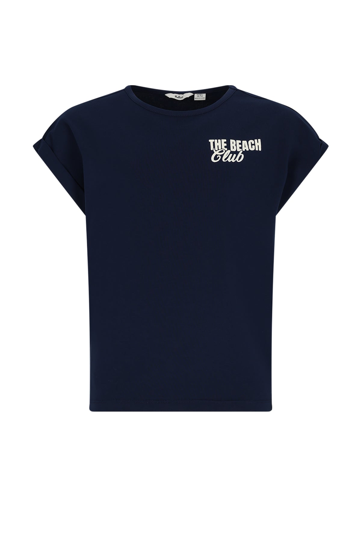 Meisjes Kasis Top with big back print van Girls Teens in de kleur Navy Blazer in maat 170-176.