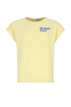 Meisjes Kasis Top with big back print van Girls Teens in de kleur Lemoncurd Yellow in maat 170-176.