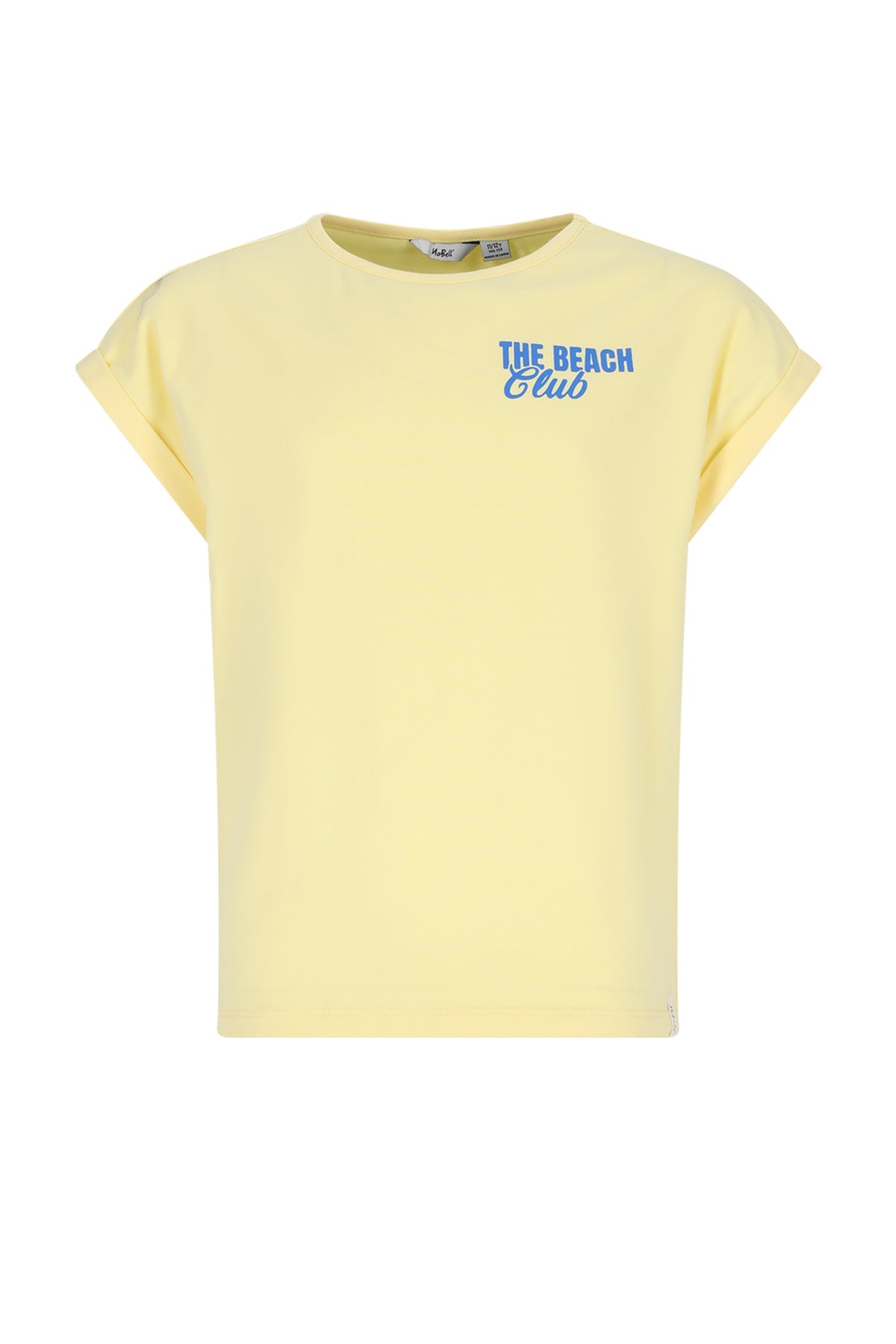 Meisjes Kasis Top with big back print van Girls Teens in de kleur Lemoncurd Yellow in maat 170-176.