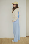 Meisjes Susan Striped Pants van Girls Teens in de kleur Azure Blue in maat 176.