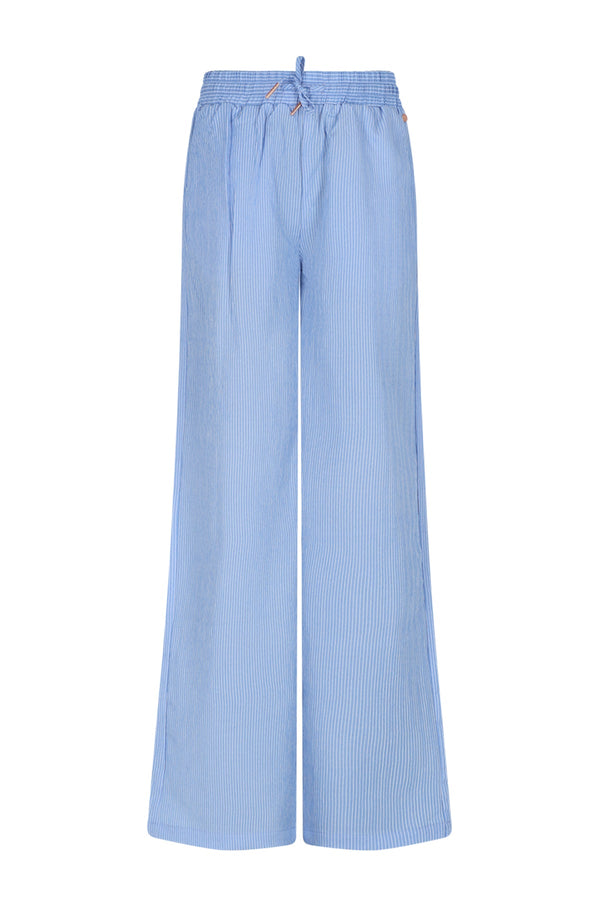 Meisjes Susan Striped Pants van Girls Teens in de kleur Azure Blue in maat 176.