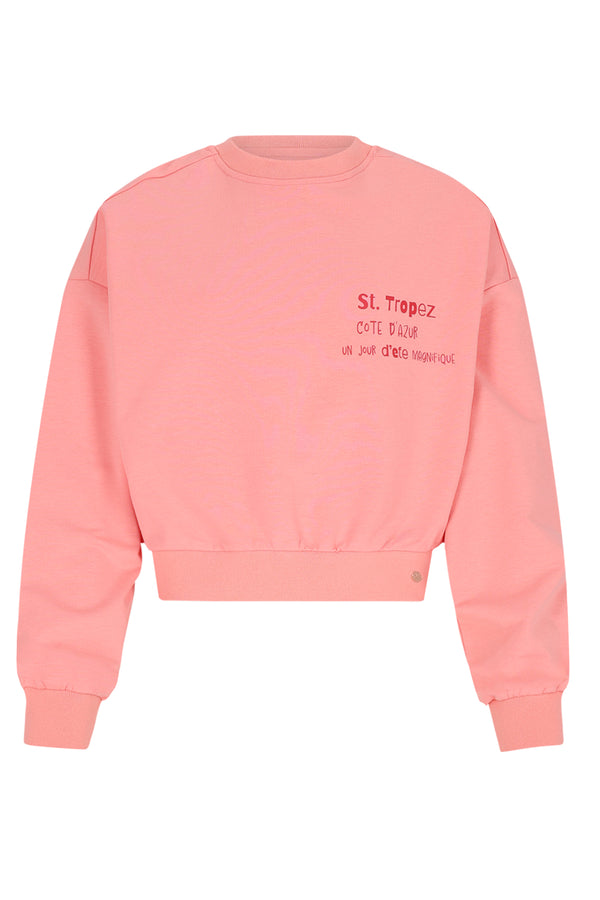 NoBell Kex Cropped Sweater with Puff backprint