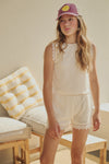 NoBell Silas Crochet Knitted Short