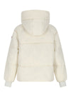 Meisjes Badeau Roomy Hooded Winterjacket van NoBell in de kleur Pearled Ivory in maat 170-176.