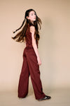 Meisjes Tops Twill Gilet van NoBell in de kleur Dark Chestnut Brown in maat 170-176.
