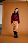 Meisjes Kim Super Soft Sweater Autumn Festival van NoBell in de kleur Dark Bordeaux in maat 170-176.