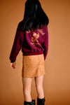 Meisjes Kim Super Soft Sweater Autumn Festival van NoBell in de kleur Dark Bordeaux in maat 170-176.