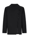 Meisjes Daze Twill Blazer with fancy back van NoBell in de kleur Jet Black in maat 170-176.